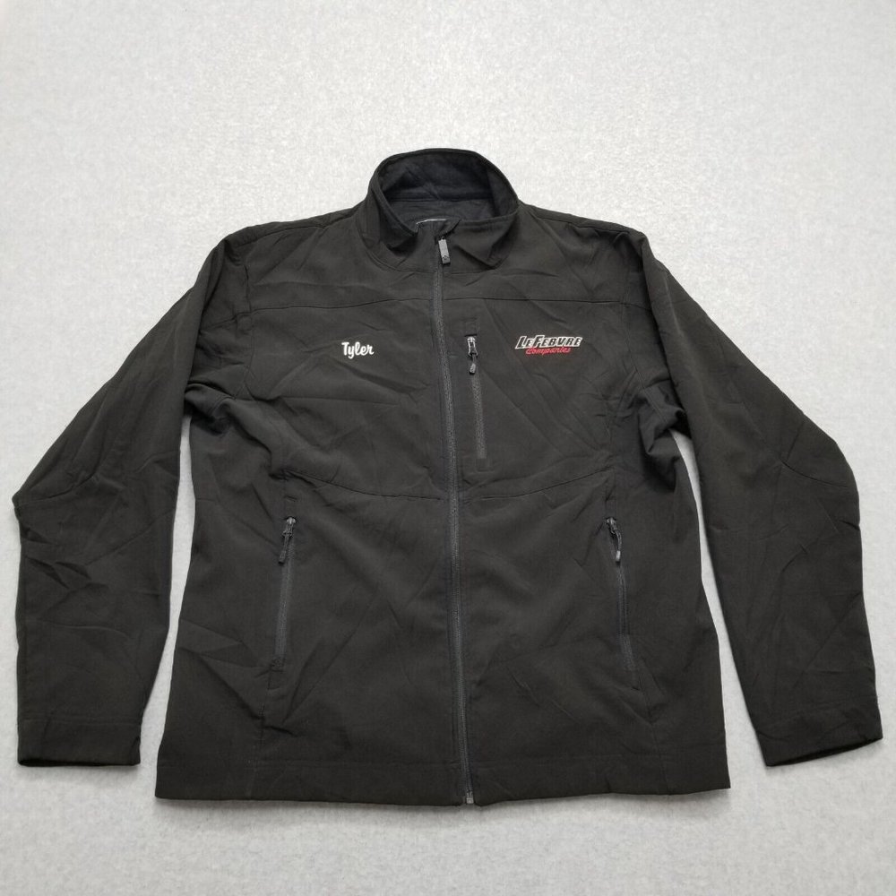 Storm‎ Creek Jacket Mens Large Black Full Zip Pockets Outdoor Lightweight